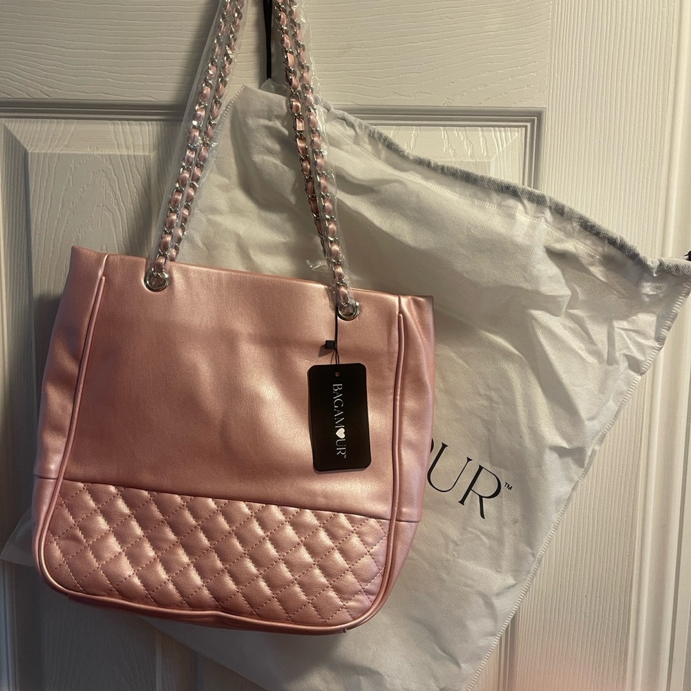 Pink Bagamour Quilted Women's Bag